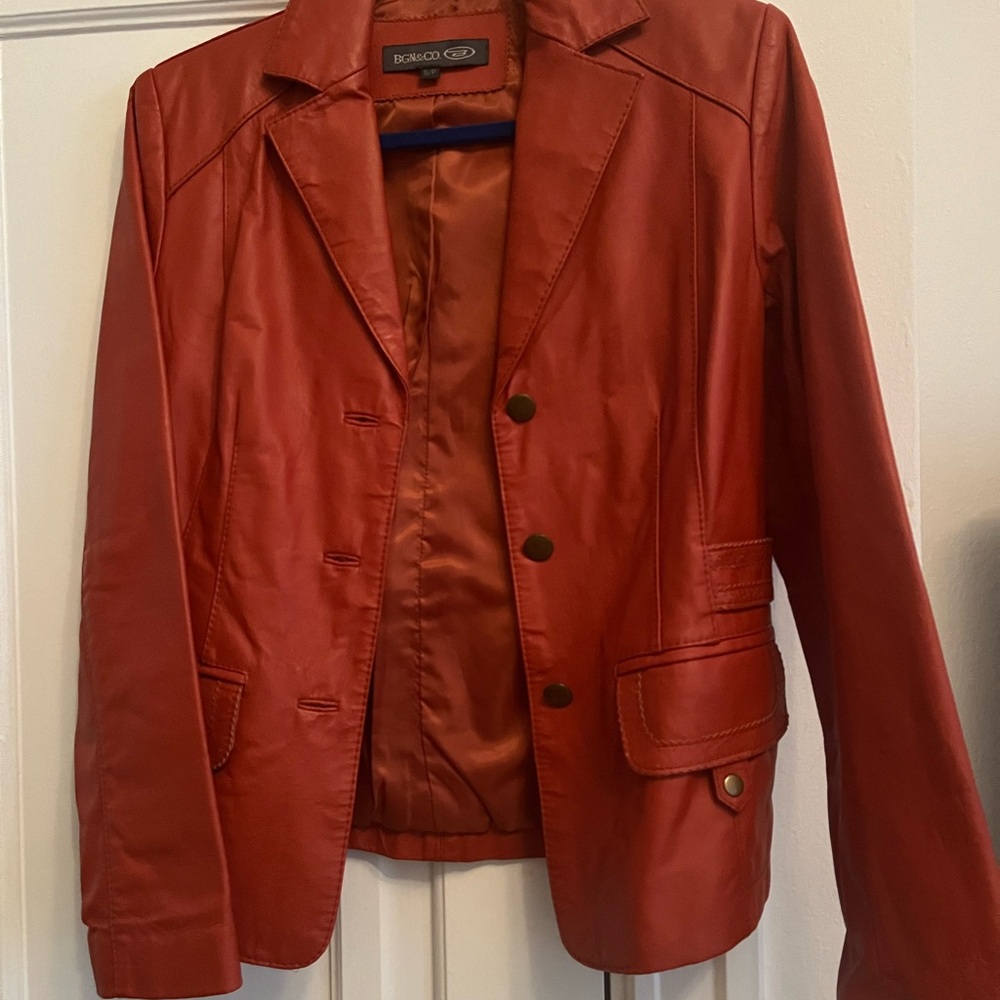 Chic Red Blazer Jacket